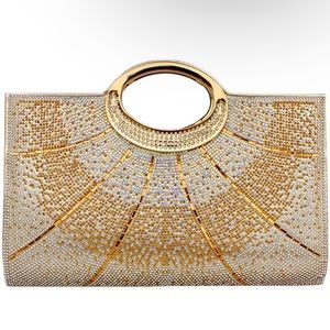 Clutch Purse Evening Bag With Rhinestone Wedding Party Cocktail Purses Handbags.